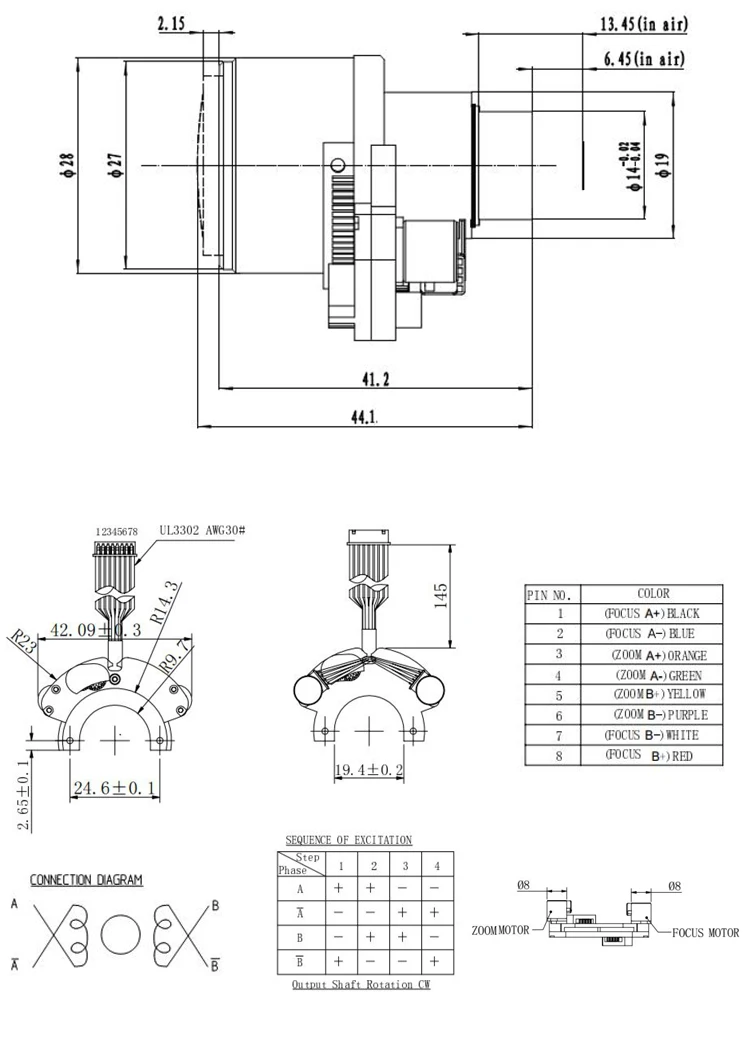 6MP 3.6-10mm dual motor motorized zoom cctv camera lens