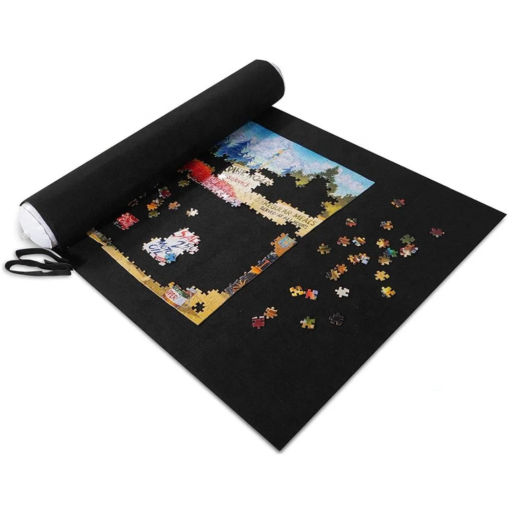 Portable Felt Jigsaw Puzzle Rollup Mat Fitz Puzzles Up To 1500 Pieces