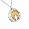 Bomei Wholesale Titanium Steel Jewelry Necklace,Silver Plated Been Design Aromatherapy Essential Oil Diffuser Necklace