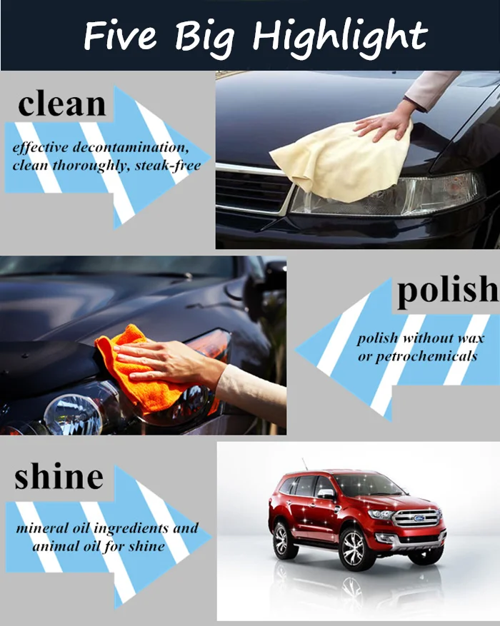 Hot Selling Premium Car Care Automotive Car Exterior Cleaner Waterless
