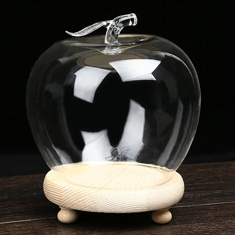 Factory Wholesale Custom Decoration Hand Made Clear Glass Big Apple