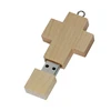 Wooden cross model USB 2.0 Memory Stick Flash pen Drive 4GB 8GB 16GB 32GB