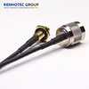Nickel Plated TNT Male to Rear Bulkhead Connector SMA Female for RG174