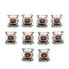 10Pcs Mechanical Keyboard Switch for Cherry MX Switch 3 Pin KeyCaps Brown Switch Keyboard Replacement PCB Sampler Tester Kit