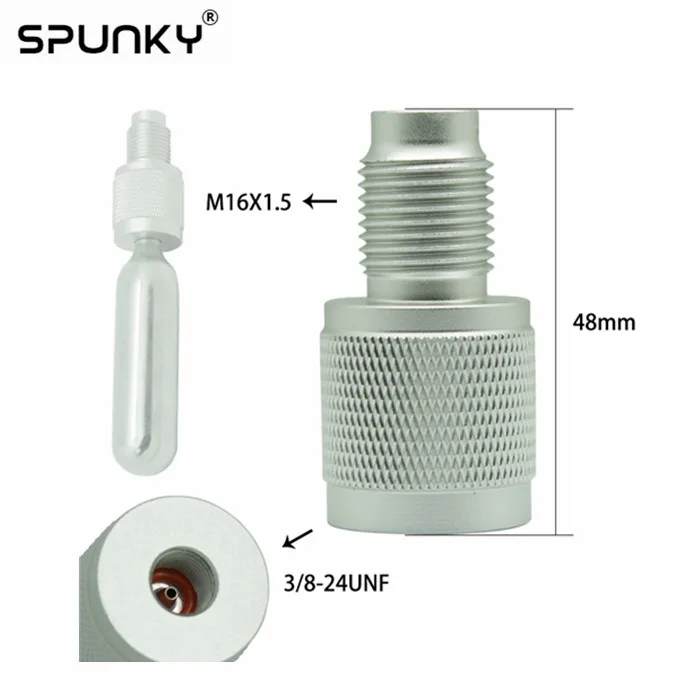 Paintball Co2 Cartridge Adapter Converts 3 8 24unf Or 5 8 18unf To g Bottle Thread Buy Co2 Cartridge Adapter g Bottle Adapter Product On Alibaba Com