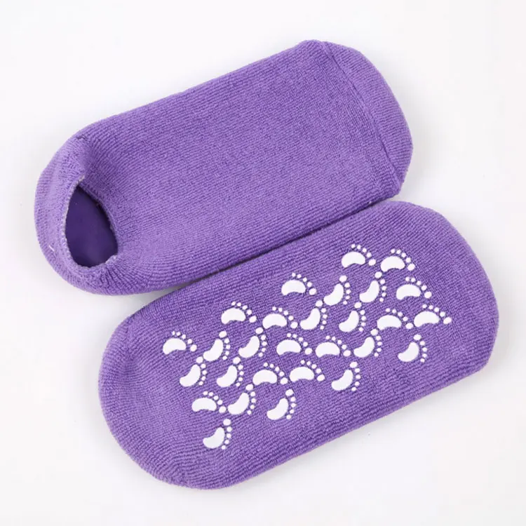 Wholesale Colorful Foot Care Soft Ladies Sock Moisture Spa Gel Sock For