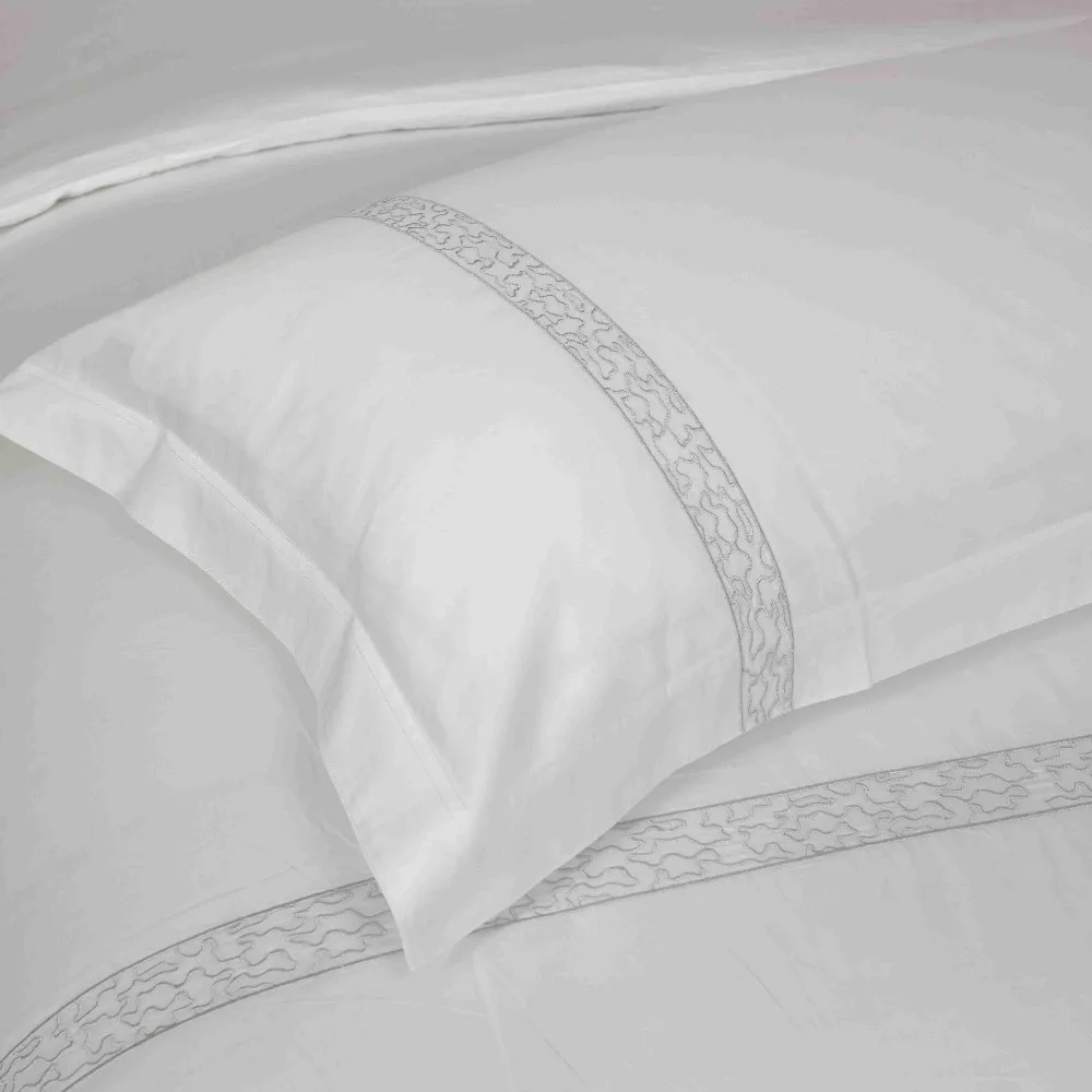 Wholesale Embroidery Hotel Supplies 100 Cotton Custom Luxury Pillow