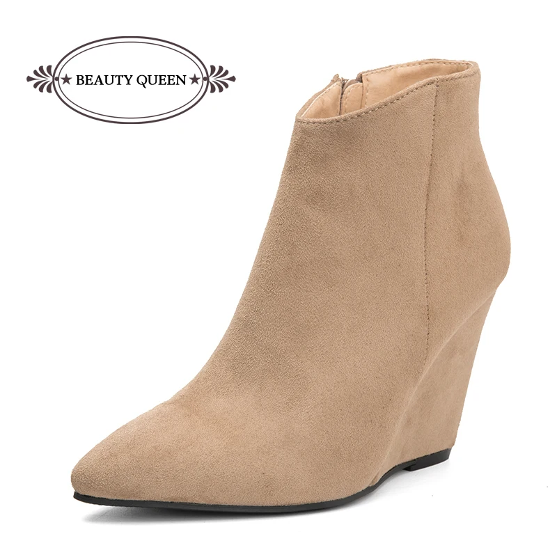 womens wedge ankle boots