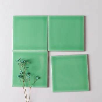 Hierba Verde De 4x4 Pulgadas De 10x10cm Azulejo De Piscina Tamaño