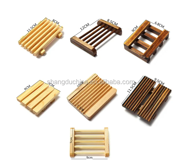 Handcrafted from natural wood made in USA 60 Natural Poplar Wood Soap Dishes