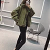 Four Dressing Method Winter Girls Fox Fur Parka Coat