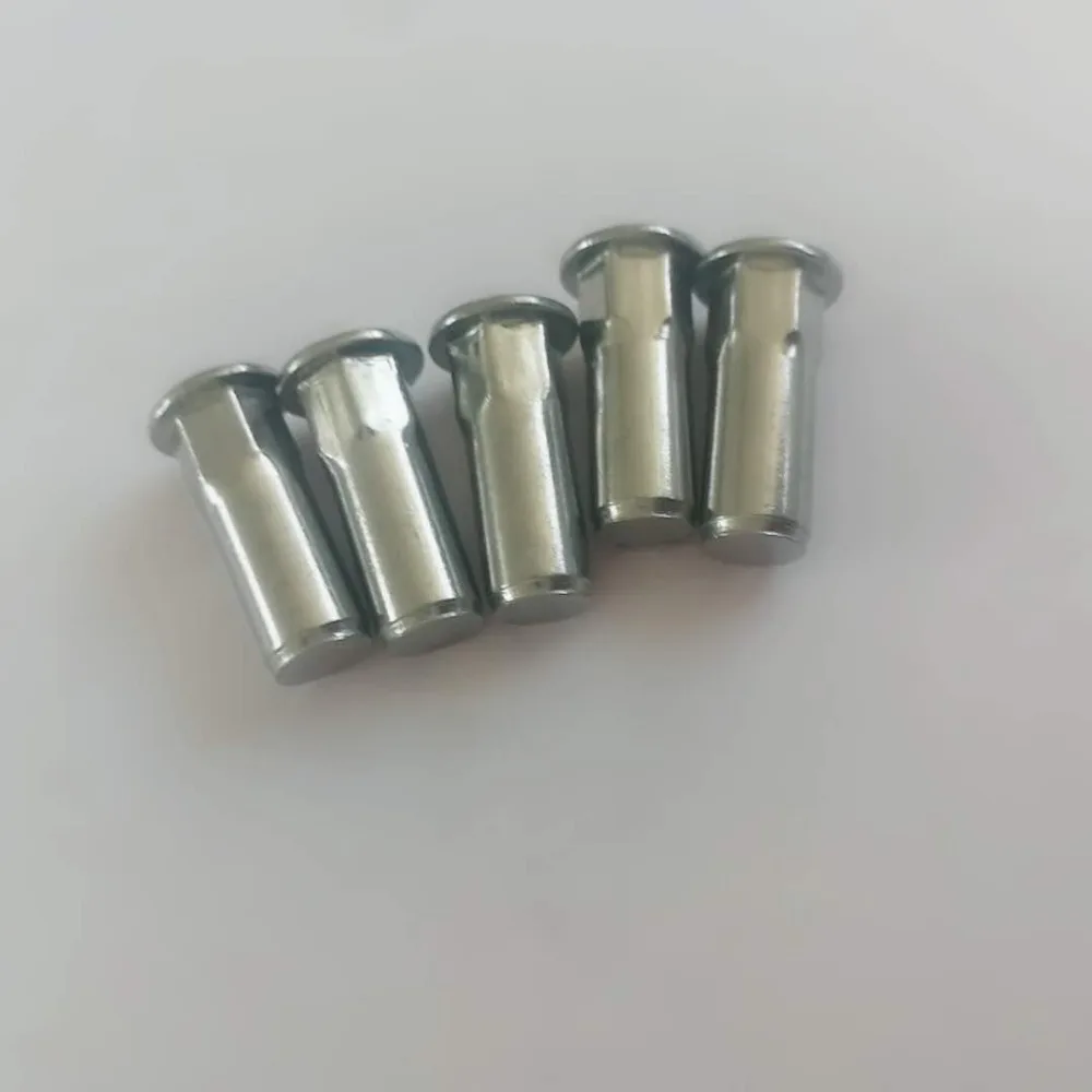 Stainless Steel Flat Head Half Hex Insert Nut Closed End M6 Hex Rivet