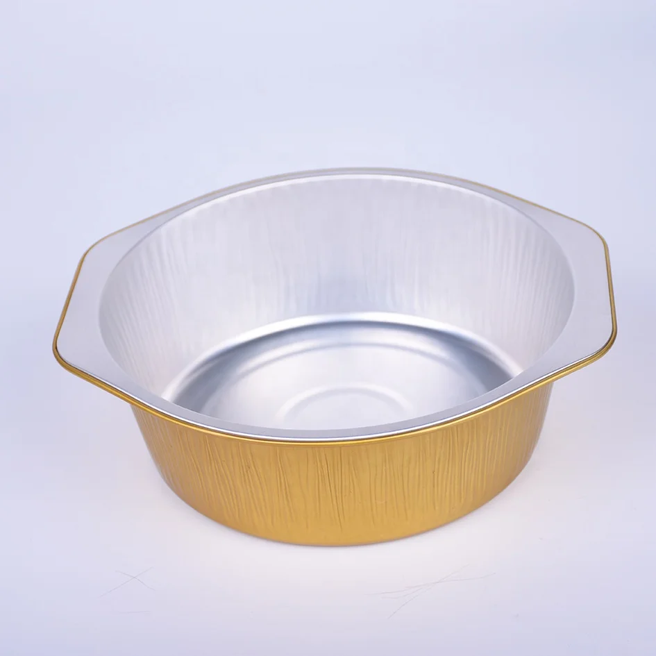 Disposable Aluminum Foil Quiche Pans Decorative Pie Tray Foil Pan For