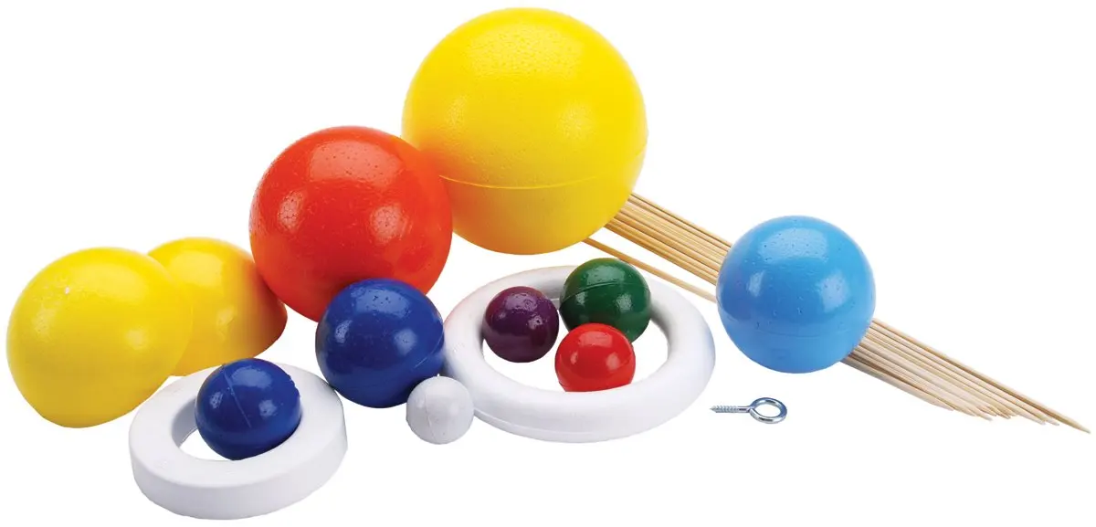 Smoothfoam Styrofoam Solar System Kit for Modeling, Painted