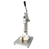 Perfume vial bottle spray capping tool and collar pressing machine