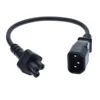 IEC 60320 C14 Male Plug to C5 Mikey Mouse Female Adapter Cable IEC 3 Pin Male to C5 Mickey,PDU UPS Power Cord,30CM
