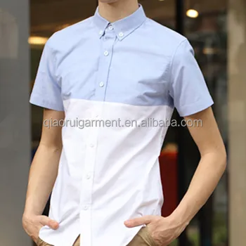 Buy Short Sleeve Button Down Collar Two 