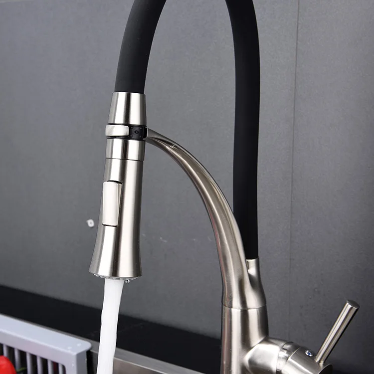 Good quality stainless steel pull out kitchen basin sink faucet