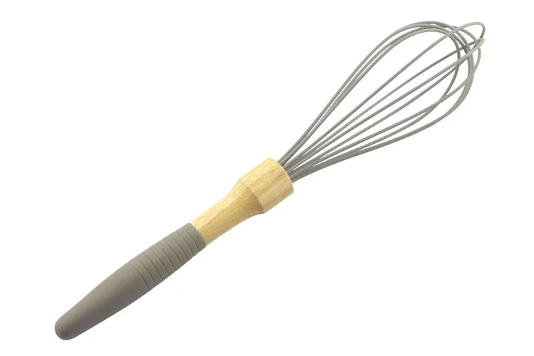 Rubber Wood Material Kitchen Egg whisk
