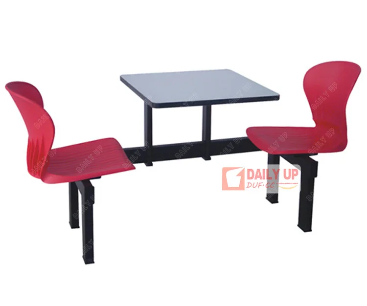 Canteen Desk and Chair Fast Food Restaurant Sets Public Retail Section Table and Chair