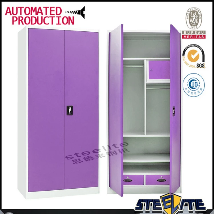 Metal Furniture Bedroom Modular Iron Almari Different Colour Steel