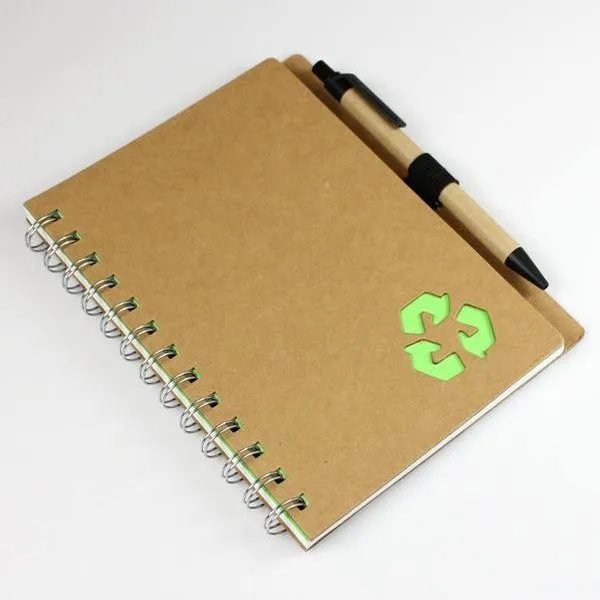 wholesale-customized-logo-kraft-paper-cover-spiral-notebook-making