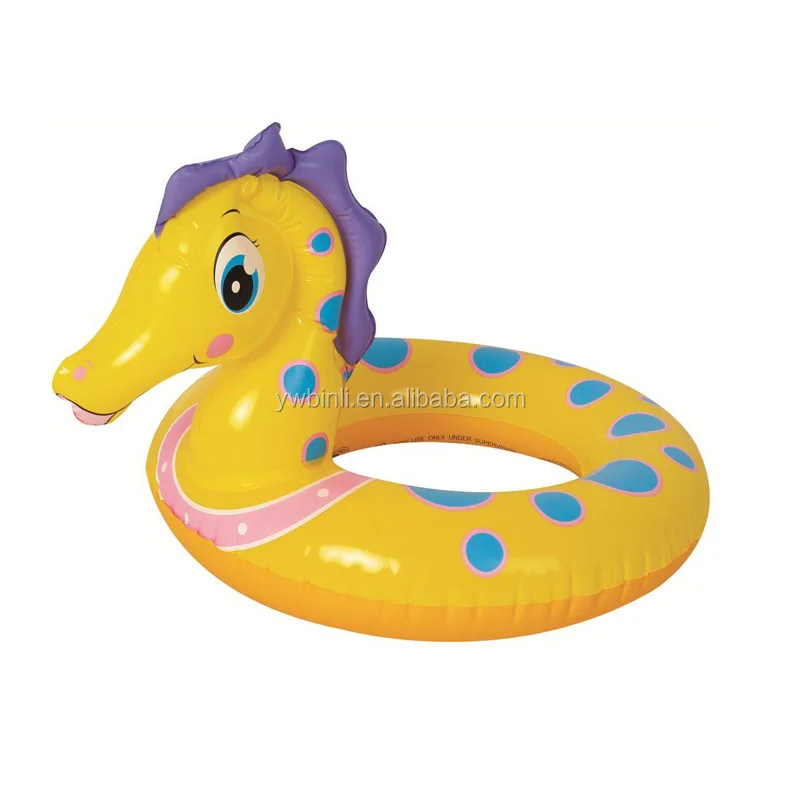 Animal Head Split Ring Pool Floats Bundle Monkey Swim Ring For Kids