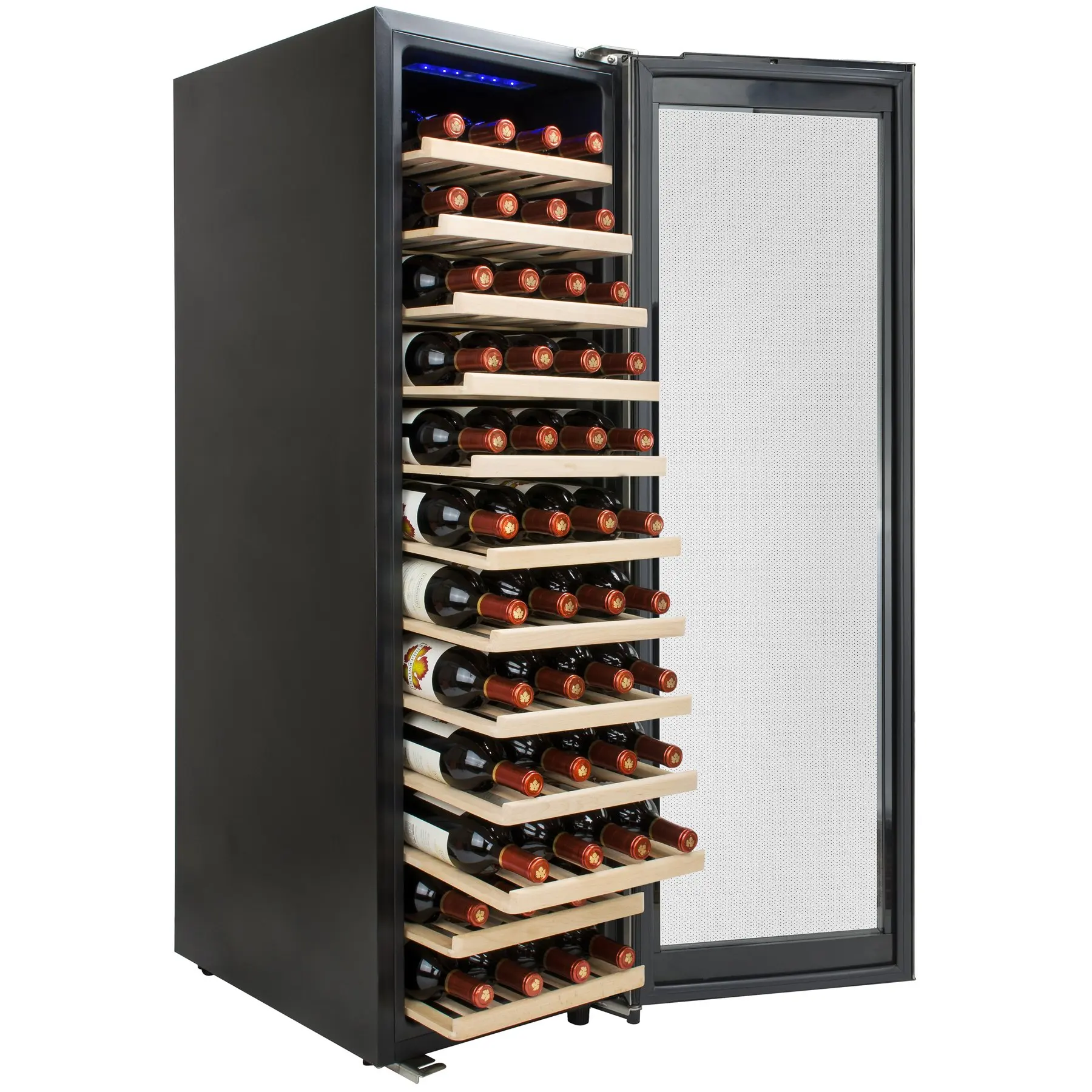 AKDY 58 Bottles Single Zone Compressor Within Freestanding Wine Cooler Refrigerator