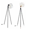Modern Living Room High Iron Cage decoration LED Floor Lamp/Industrial Reading lamp