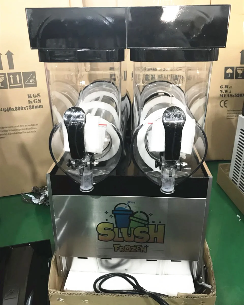 New Model 2 Cylinders Slush Machines Xrj15lx2 Buy Slush Machines