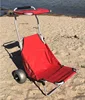 Aluminum Lightweight Folding Outdoor Camping Fishing Beach trolley with balloon wheel