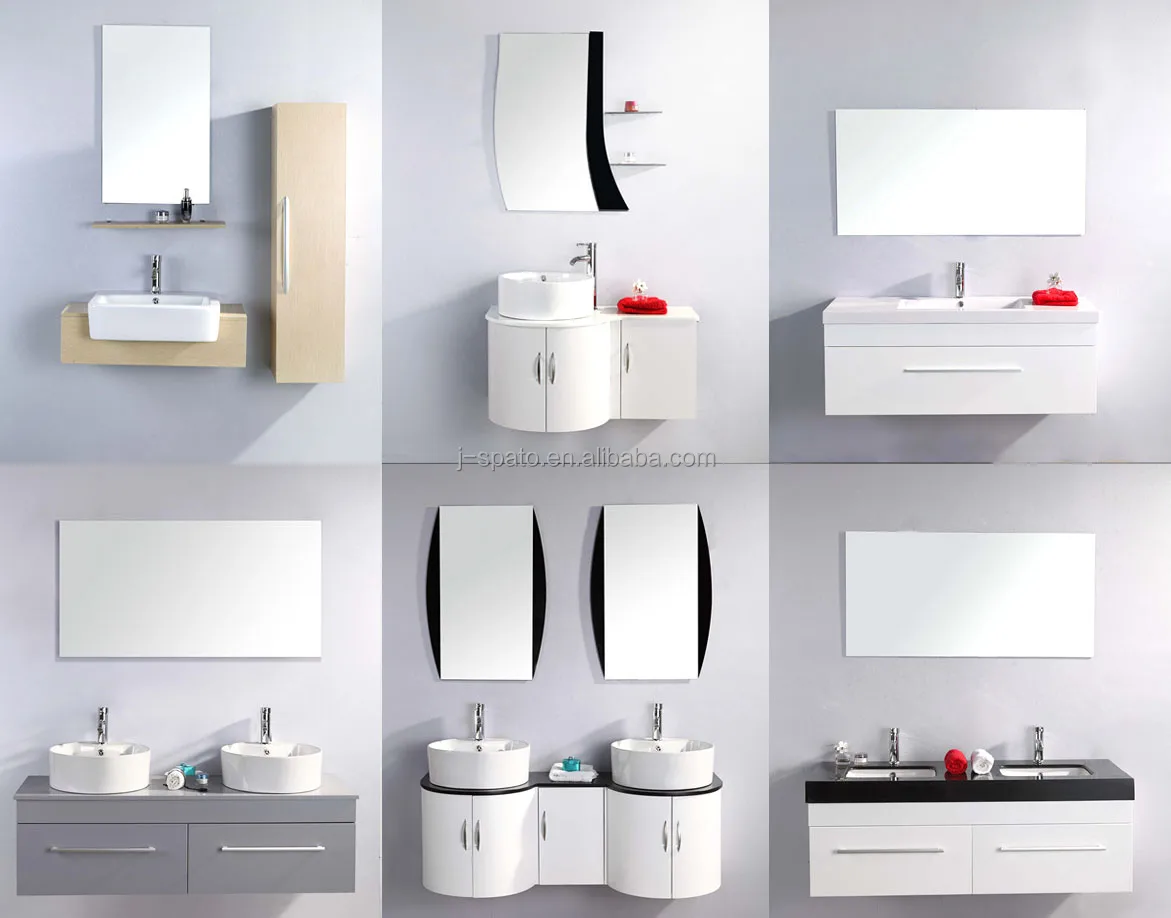 2014 New Style Mdf& Pvc Bathroom Wash Basin Witn Single Basins