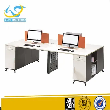 Cheap Price Foshan Furniture Staples Double Computer Desk For
