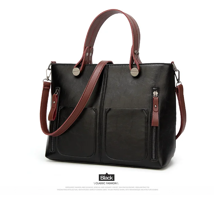 Women Classy All-Purpose High Quality Handbag Product Show Black