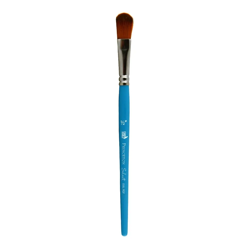 Silver Brush 5319S-038 Wee Mop Short Handle Blender Brush Oval Mop 3//8-Inch