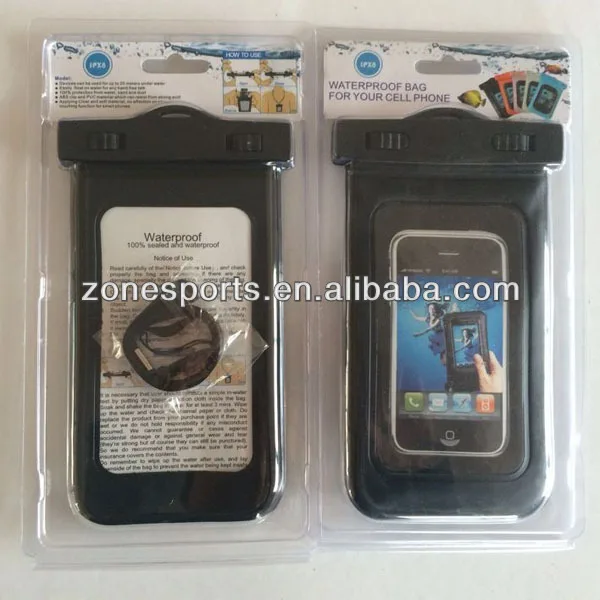 100% Sealed PVC Waterproof Phone Bag Case Underwater Pouch For iphone 4/4S/5/5S/5C Samsung All mobile phone Watch