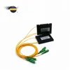 ABS Box Type 1x2 PLC fiber Optic Splitter with Conector SC APC set 1x2 plc splitter
