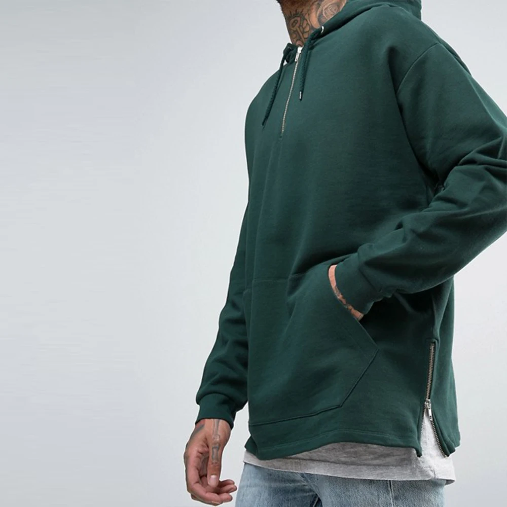 plain half zip pullover