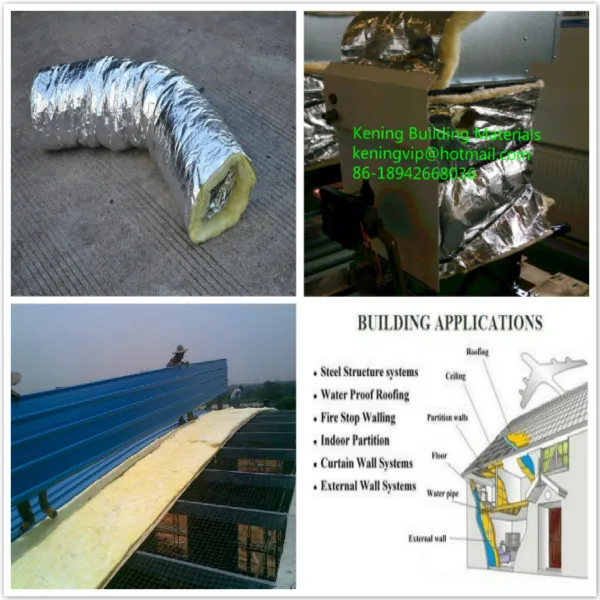 Glass Wool Faced With Aluminum Foil For Warehouse Roof Insulation Buy