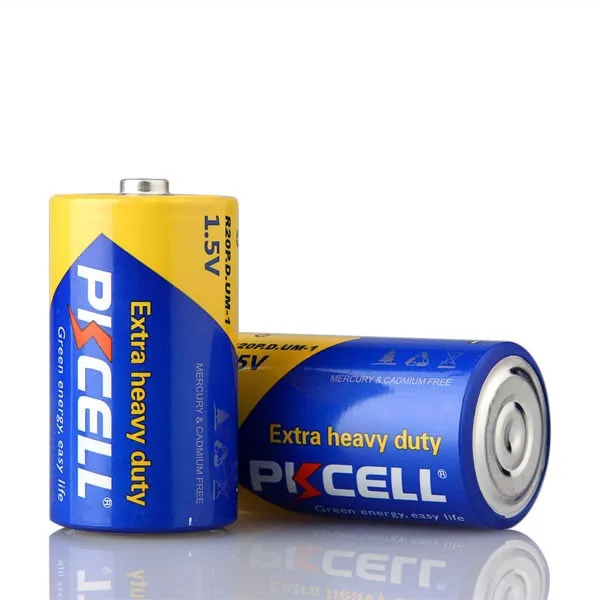 Pkcell 1.5v R20p D Size Dry Cell Battery Um1 Battery/ No Mercury