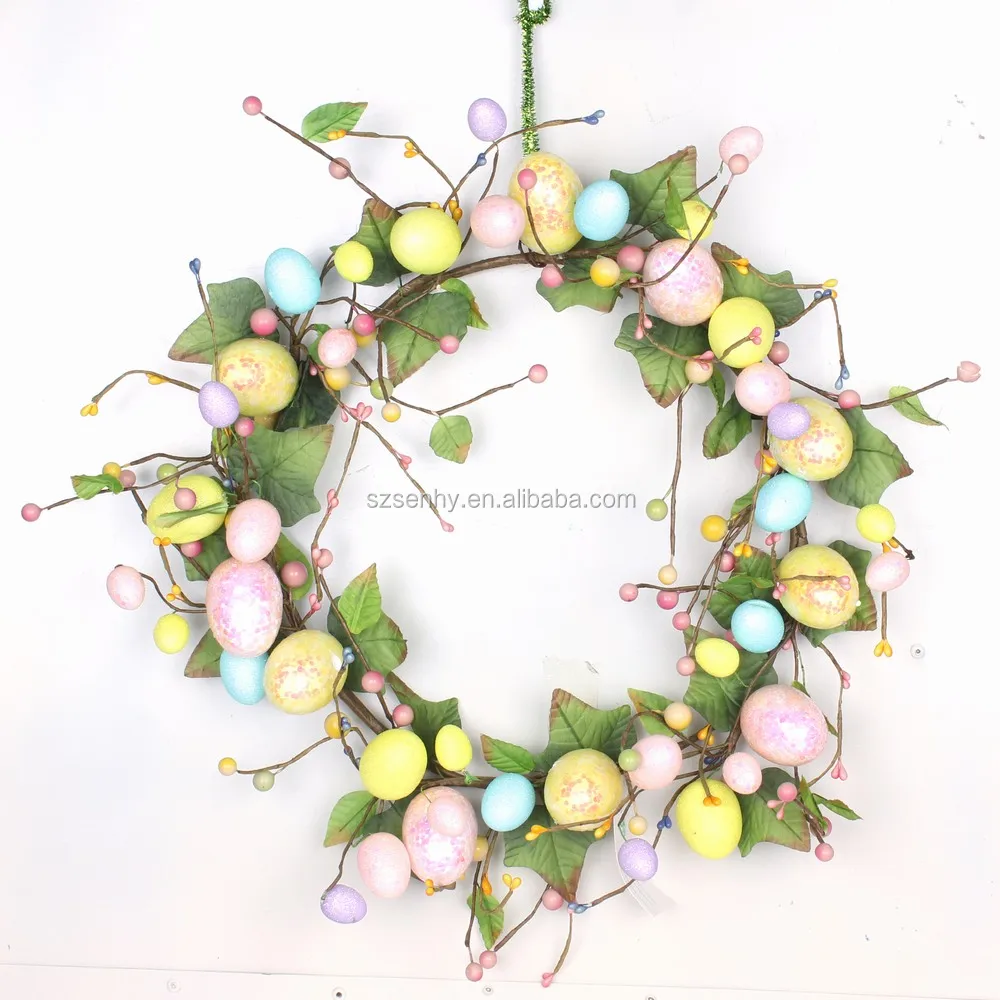 hot selling easter egg wreath decorations