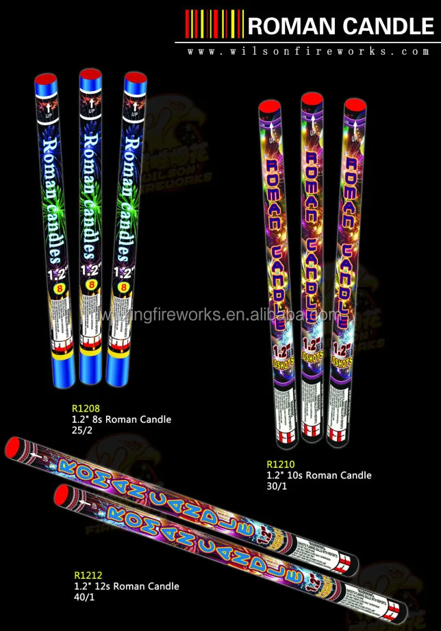 1.5" 8shot Roman Candle Fireworks ( R1508 )/consumer Crackling Candle