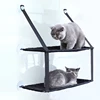 Double layer window cat perch, pet resting bed with strong suction cups