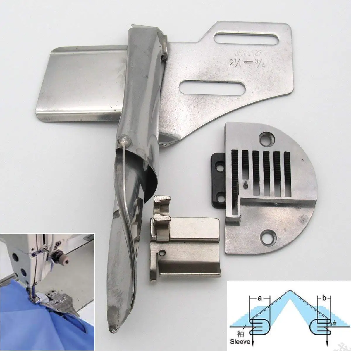 HONEYSEW SMALL-LARGE SERRATED ROLLER FOOT 12267 FOR SINGLE NEEDLE LOCKSTITCH MACHINE JUKI CONSEW BROTHER SINGER Large Size