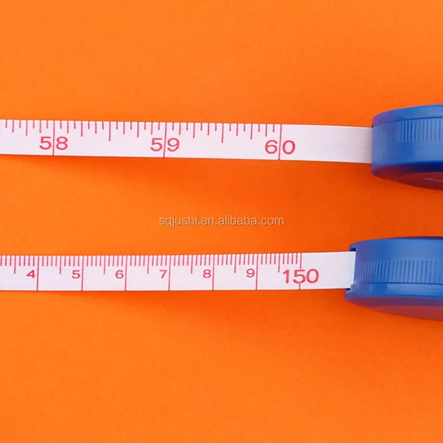 Customized 1.50m Mini Body measuring tape Keychain / measuring tape with  carabiner For Tailor Clothing Tape Measure