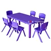 Wholesale Kindergarten Children Plastic Assemble Study Acrylic Kids Table and Chairs
