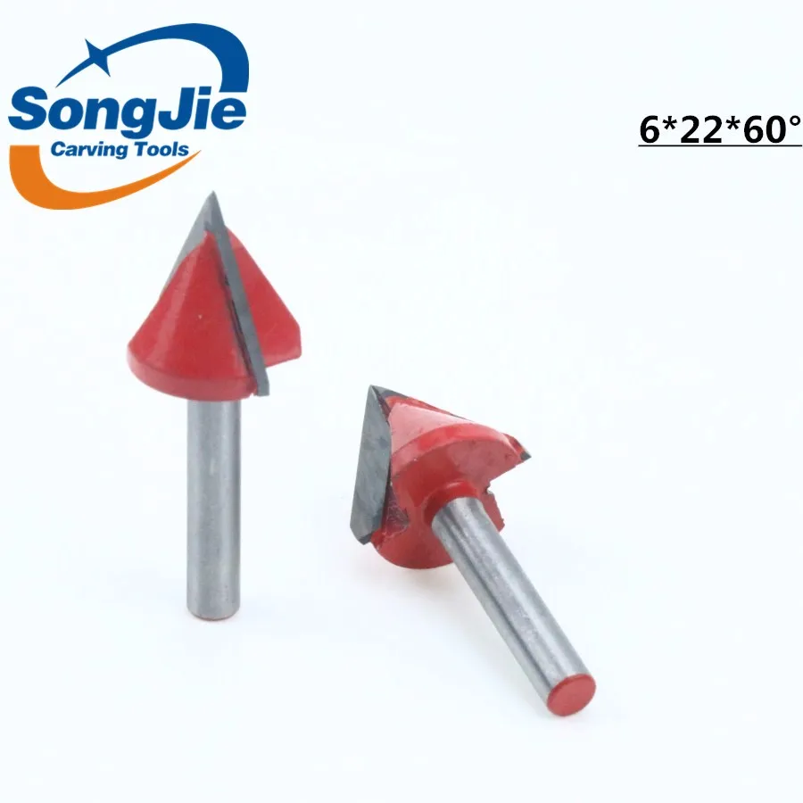 V Shaped Wood Carving Tools 6*22*60/120/90/150 Degree 3d Woodworking