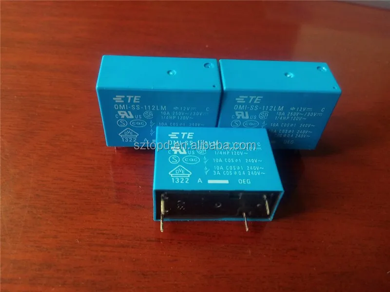 Lot De 5 Relais 12VDC 10A 4 Broches TE/TYCO OMI-SS-112LM - Neufs, Pour Auto, électronique