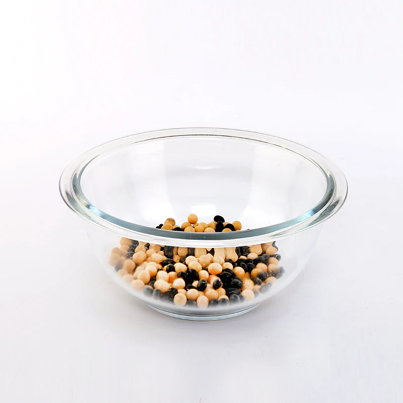 Pyrex Oven Proof Tempered Heat Resistant Large Glass Bowl With Plastic