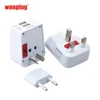 Wholesale of branded items Wonolug factory hot selling electric plug with dual USB port 3A fuse international plug adapter
